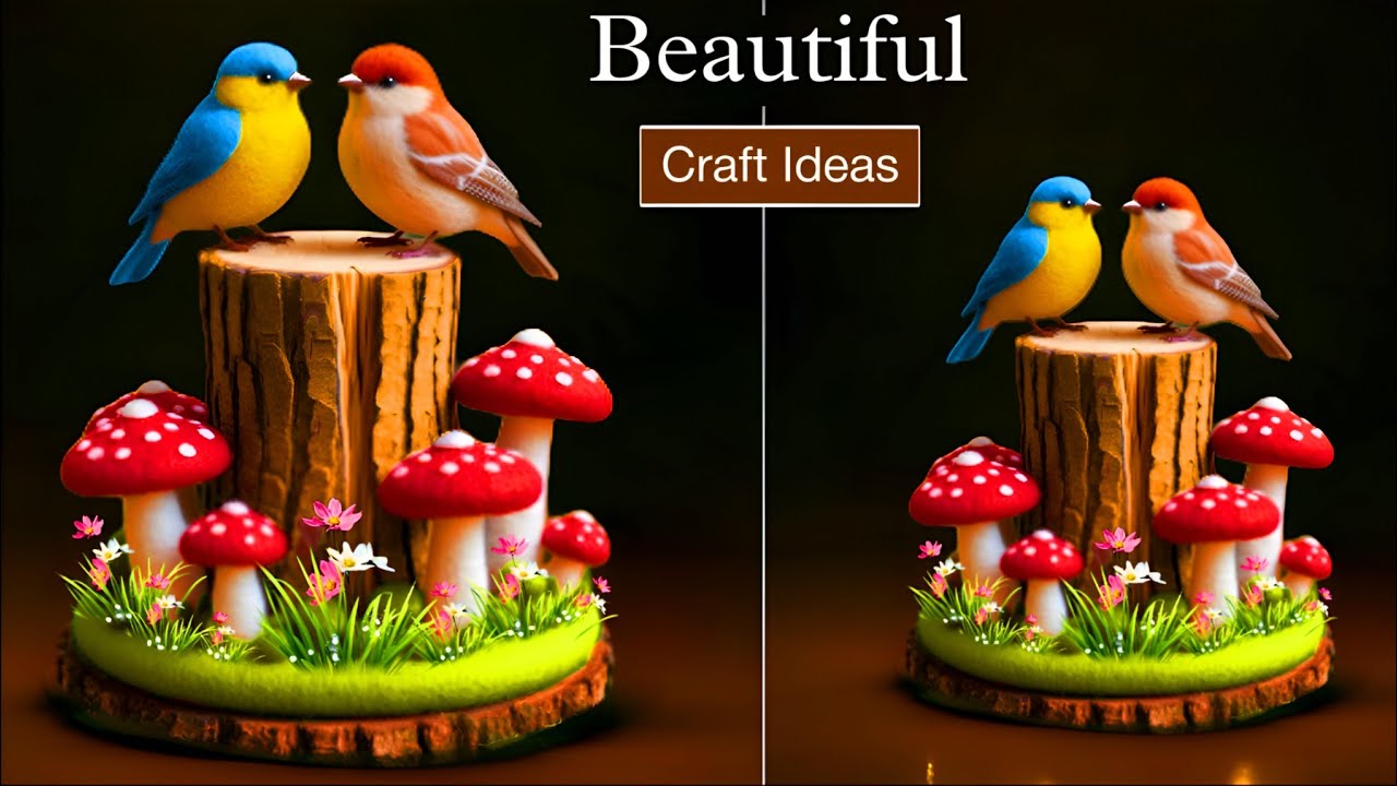 DIY Beautiful Home Decor | How To Make Bird | Craft Making Ideas 😀💡