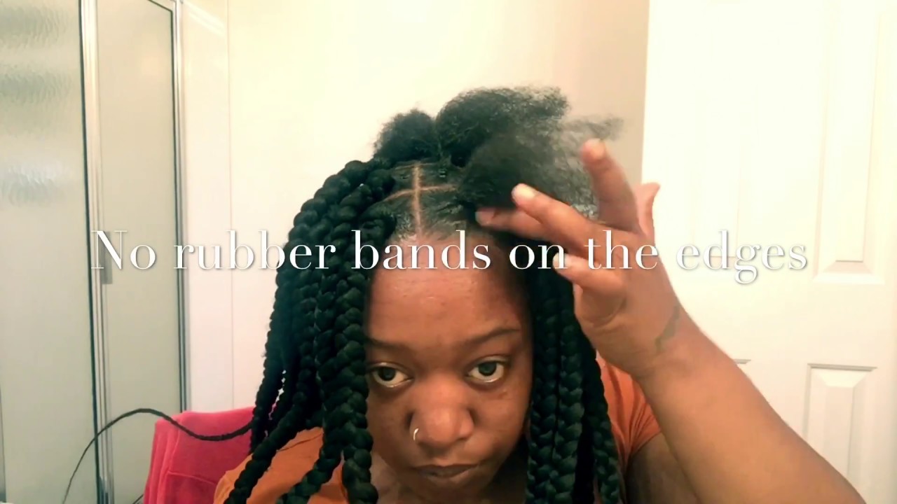 How I prepare my hair for box braids YouTube