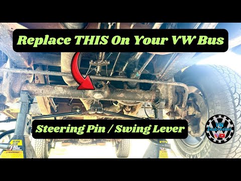 Volkswagen Bus Steering Pin Replacement - How To - NO Reamer Needed!