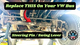 Volkswagen Bus Steering Pin Replacement - How To - NO Reamer Needed!