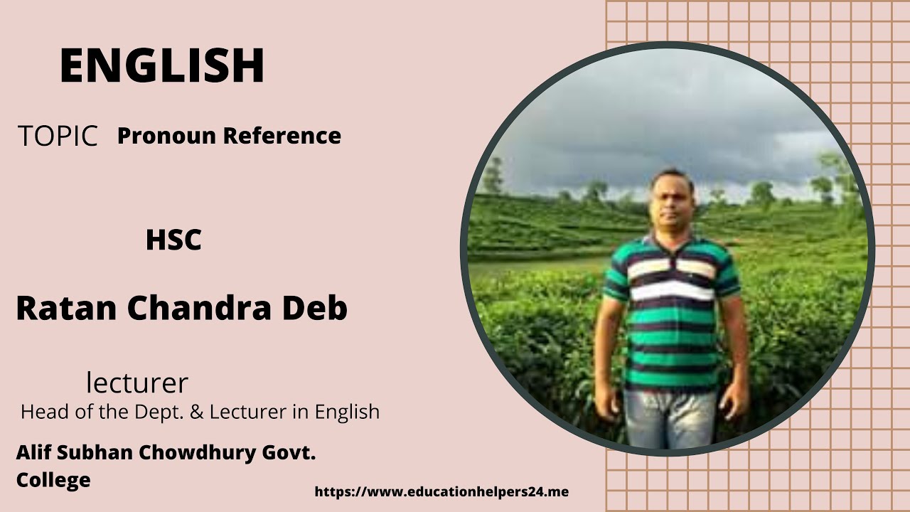 Hsc english topic pronoun reference youtube
