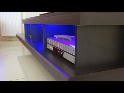 How to build a big tv stand DIY - YouTube