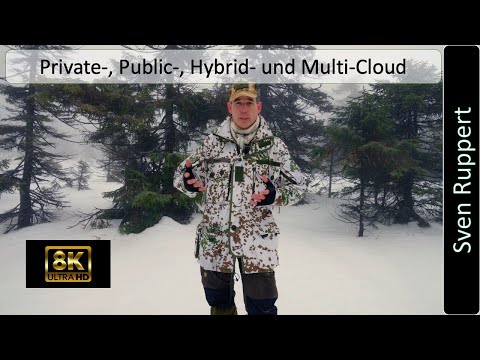 Was ist der Unterschied zwischen Private-, Public-, Hybrid- und Multi Cloud - 8k - deutsch