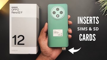 OPPO Reno 12f 4G/5G How To Inserts Sims & SD Cards | Install Sims & SD Card |