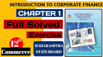12th SP chapter 1 full solved exercise | maharastra board |