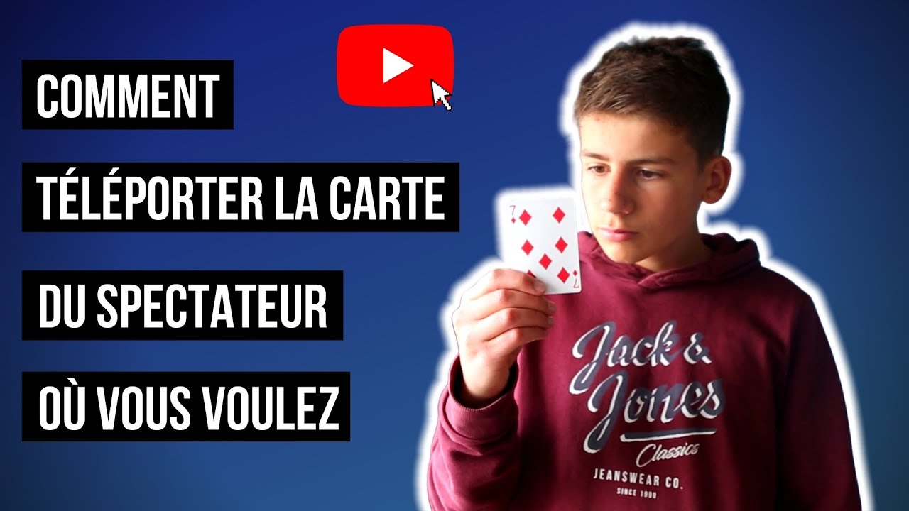 COMMENT TÉLÉPORTER UNE CARTE OÙ VOUS VOULEZ - TOUR DE MAGIE EXPLIQUE