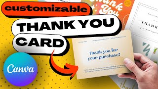 How to Easily Create THANK YOU CARDS in Minutes Using Canva (69,000+ Templates)