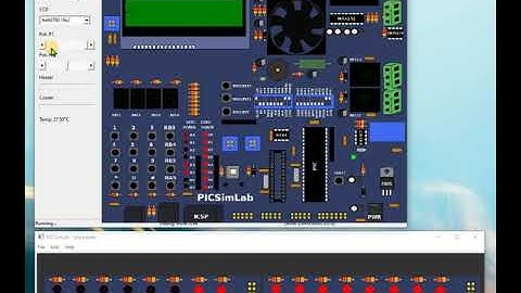 PICSIMLab Simulator - ADC Polling LED LCD