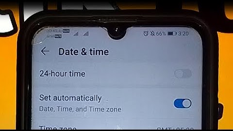 how to enable set time automatically in honor 20i mobile