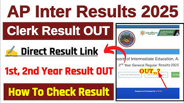 AP Inter Results 2025 🔵 How To Check AP Inter Results 2025 ? AP Inter 1st, 2nd Year Result 2025 OUT