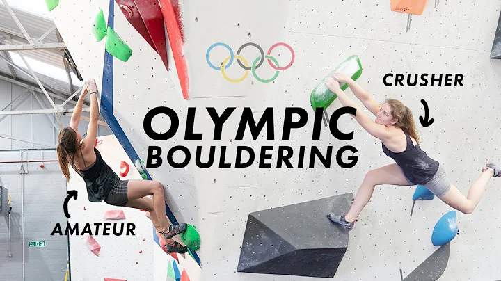 OLYMPIC BOULDERING competition | AVERAGE climber V...