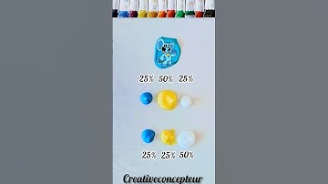 Guess the mixed color #colormixing #satisfying #shorts