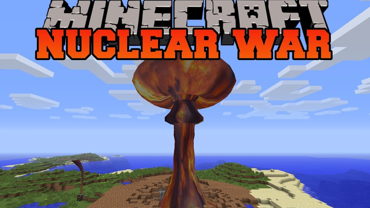 Minecraft Nuclear War Bombs Explosives Rockets Lasers Mod Showcase Youtube