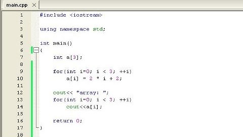 C++ Programming tutorial: Arrays - part 1/3