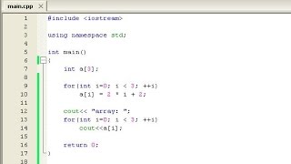 C++ Programming tutorial: Arrays - part 1/3