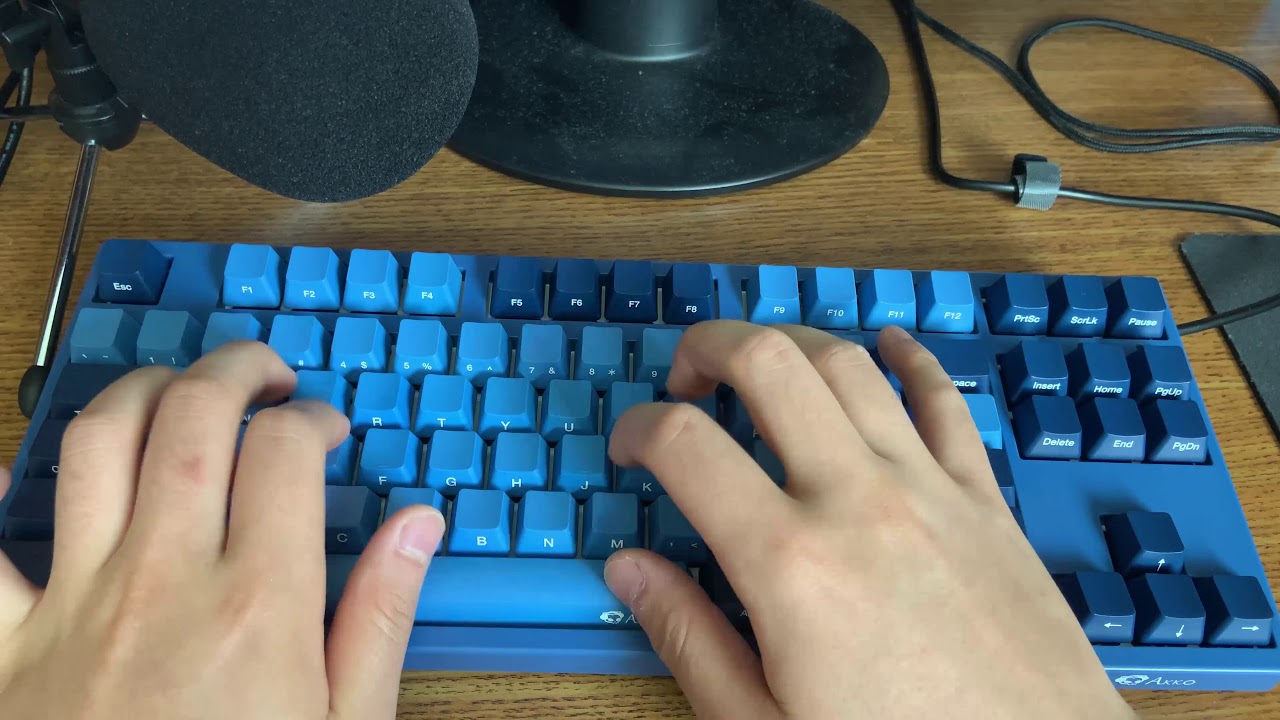 Akko 3087 Ocean Star TKL Mechanical Keyboard Cherry MX Brown Sound/Typing Test ASMR