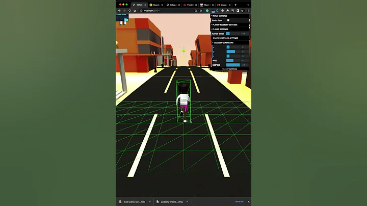 procedurally generated obstacles, #threejs