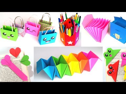 Оригами видео школьные принадлежности