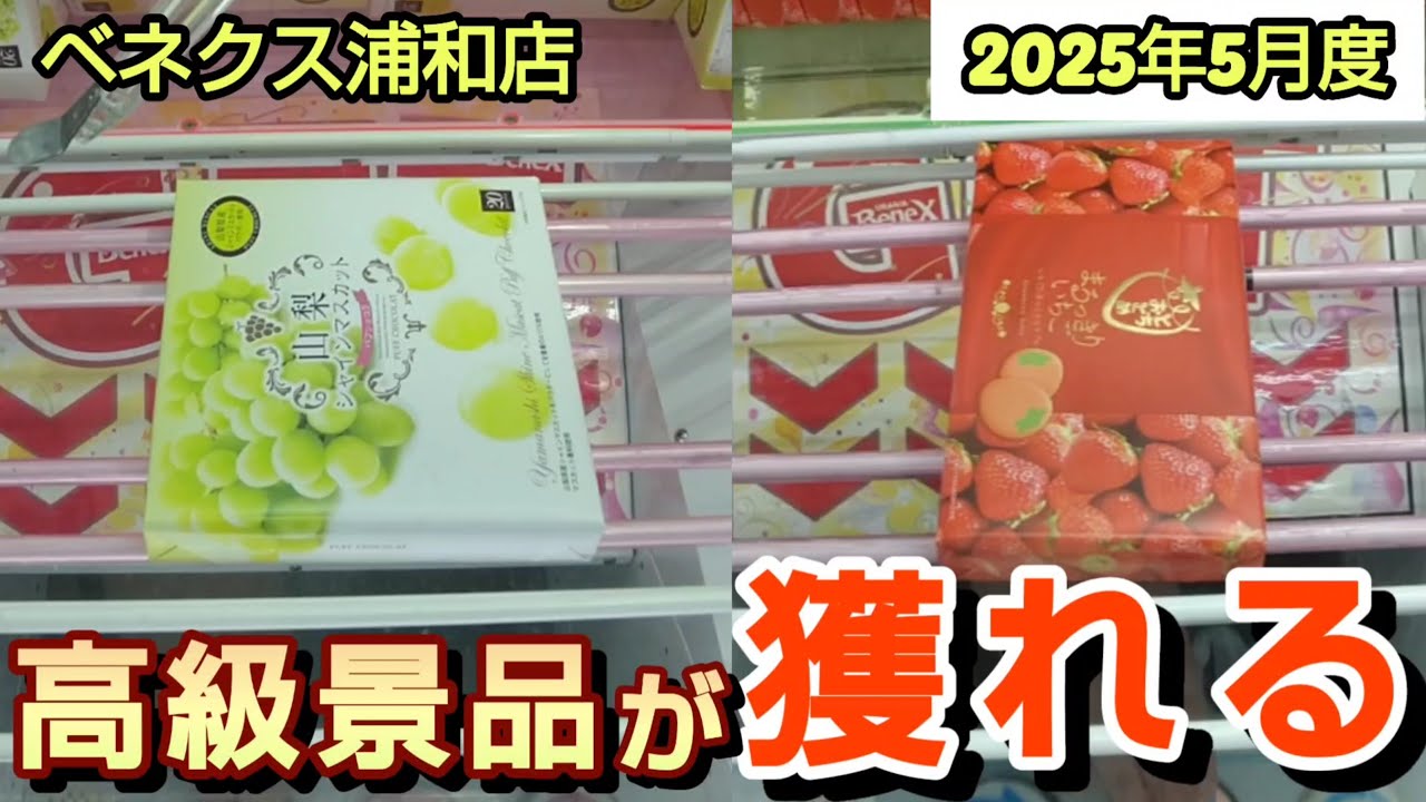 【月刊ベネクス浦和店】クレーンゲーム日本一獲れるお店で高級景品の取るコツを紹介 #2025年5月