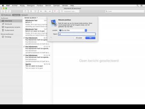Apple Mail - Lokale map aanmaken | Mijndomein