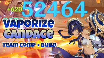 Main DPS Candace in Vaporize team (DMG Showcase and Build) - Genshin Impact