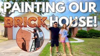 PREPPING Exterior Brick & PAINTING Siding