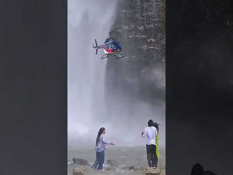 Heli In Waterfall Comedykpkaka Kpkokurakani Paudelkaka25 Viral Jcb Funny