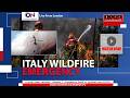 Firefighters Battle Massive Wildfire With Aircraft Support