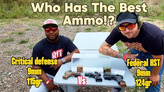 Federal HST 124gr VS Hornady Critcal Defense 115gr ||Ballistic Gel Test!!||Who will win??