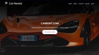 🚗 Car Rental Website using HTML CSS JS | Responsive UI + Free Source Code⬇️⬇️