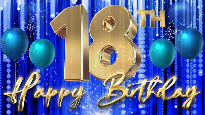 HAPPY BIRTHDAY BACKGROUND VIDEO | 18th Birthday Party