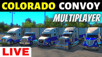 ● LIVE ● Colorado DLC - Multiplayer | A. P. 101 Convoy - TruckersMP | Colorado Map DLC Special - ATS