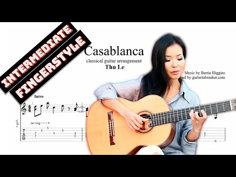 Casablanca TAB - fingerstyle classical guitar tabs (PDF + Guitar Pro)