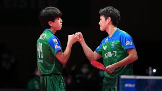 ノジマTリーグ 2022-2023レギュラーシーズン ベストオーダー賞(男子)大島 祐哉 / 篠塚 大登 ペア(木下マイスター東京)