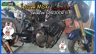 โปรเจค MSX ยัดเครื่อง CBR300 ผ่าโครง เรือนตำแหน่งเดิม ย้ายปั๊มติ๊ก เครื่องตรง !!