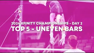 Top 5 Routines - Uneven Bars - Junior Women Day 2 - 2024 Xfinity US Championships
