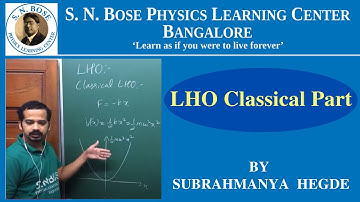 LHO Classical Part  | CSIR-NET | GATE Physics | JEST | TIFR -GS | IIT-JAM Physics | QM 2.8