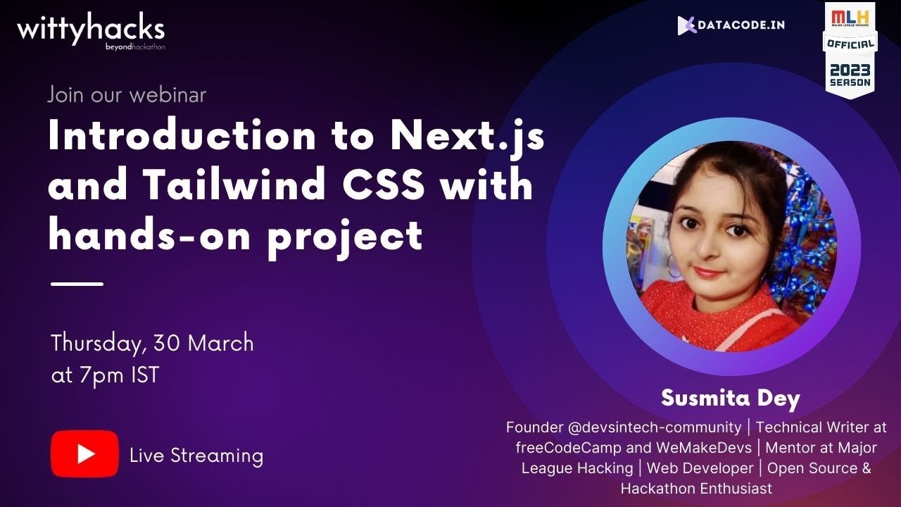 Introduction to Next.js and Tailwind CSS with hands-on project - YouTube