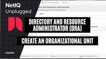 #HowTo Create an Organizational Unit in Directory and Resource Administrator