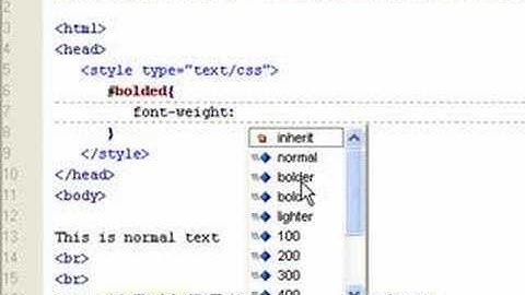 CSS Font Weight
