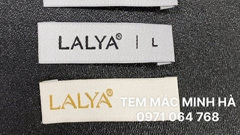 TƯ VẤN IN TEM MÁC QUẦN ÁO, mác vải thêu, mác dệt gắn quần áo, in thẻ treo giá rẻ- IN MINH HÀ