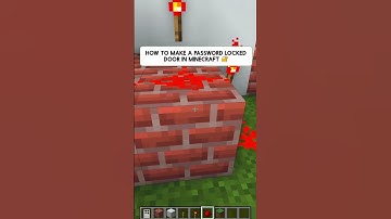 Password Locked Door in Minecraft! #shorts