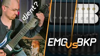 Bare Knuckle Polymath vs EMG 57/66 - 8 String Pickups Comparison
