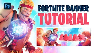 How to Make a FORTNITE Banner 2021(+FREE TEMPLATE) - Tutorial by EdwardDZN
