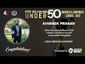 Avishek prasad has been awarded the title of under 50 in business mint  nationwide awards  2023