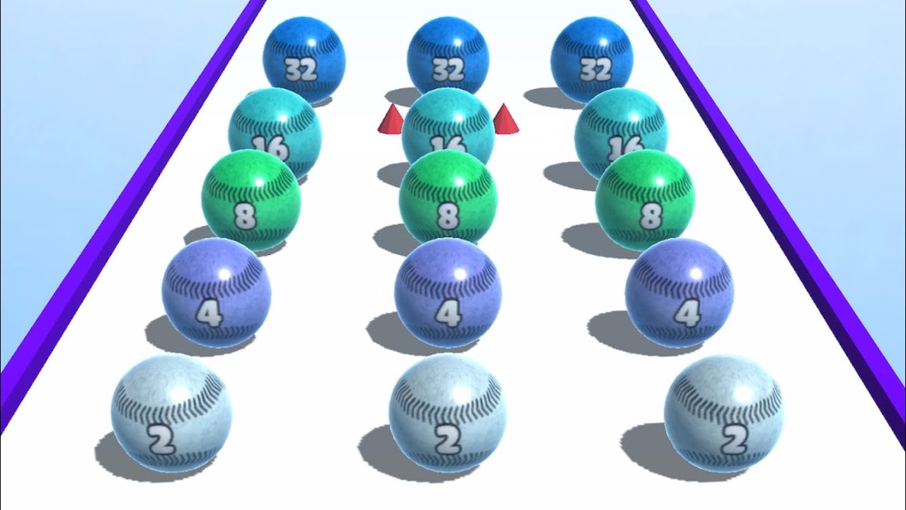 Ball Merge 2048 👩‍ ️‍💋‍👩🎱🐣 MAX LEVELS!! All Levels Gameplay Android ...