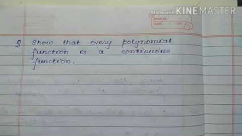 Show that every polynomial function is a #continuous function // std12 //