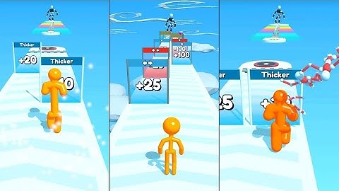 ▶️ Tall Man Run Mobile Game iOS, Android Walkthrough | Max Levels Pro Game Play