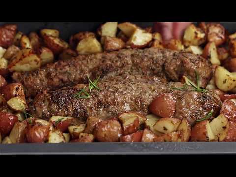 GARLIC ROSEMARY BALSAMIC ROASTED PORK LOIN