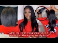 I GOT TAPE INS WITH A BOB ?!?!? ft  AMAZING BEAUTY HAIR!!! INSTALLED BY MARCUS!!